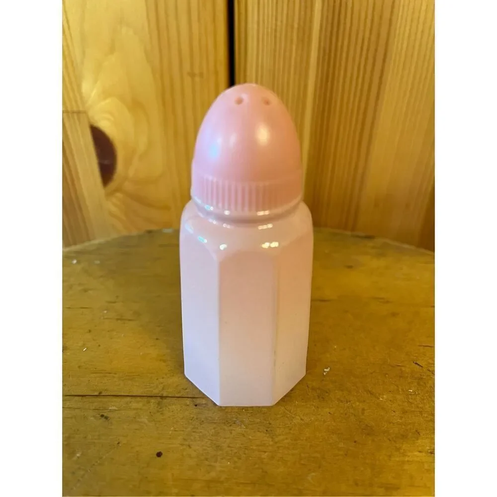 Vintage Hazel Atlas Pink Glass Salt or Pepper Shaker (6409)